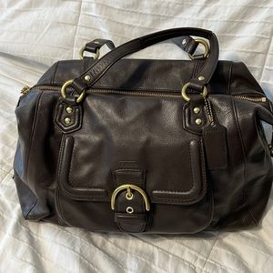 Coach shoulder or hand medium leather bag